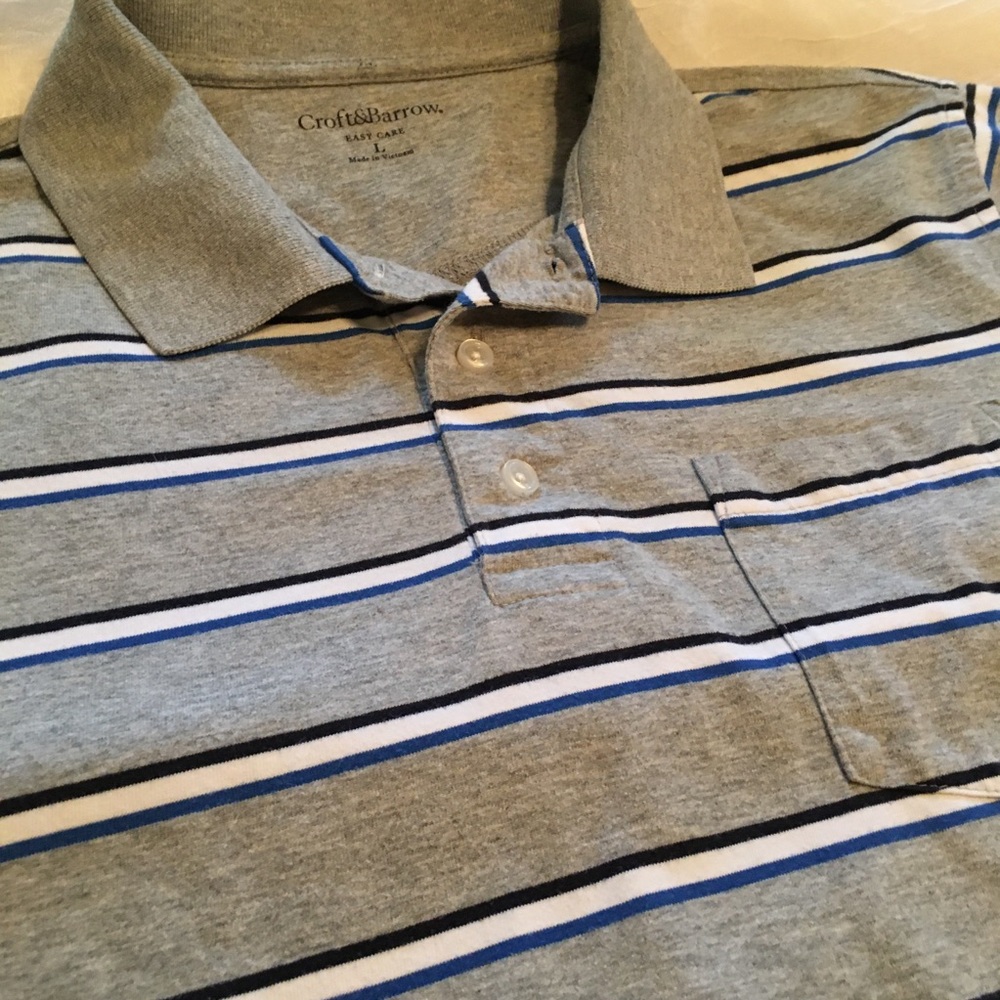 Men’s Size Large Polo Shirt - Croft & Barrow
